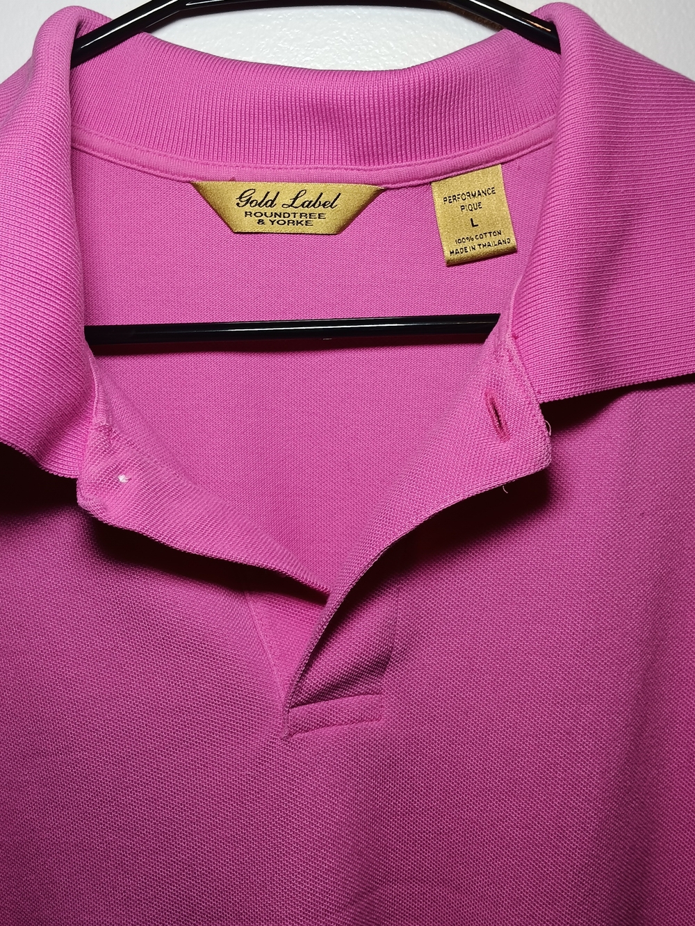 Gold Label Roundtree & Yorke Men's Magenta Polo Shirt